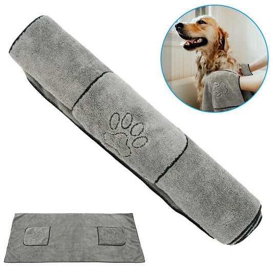 PuraPawFect Snuggle Dry Dog Bathrobe Towel