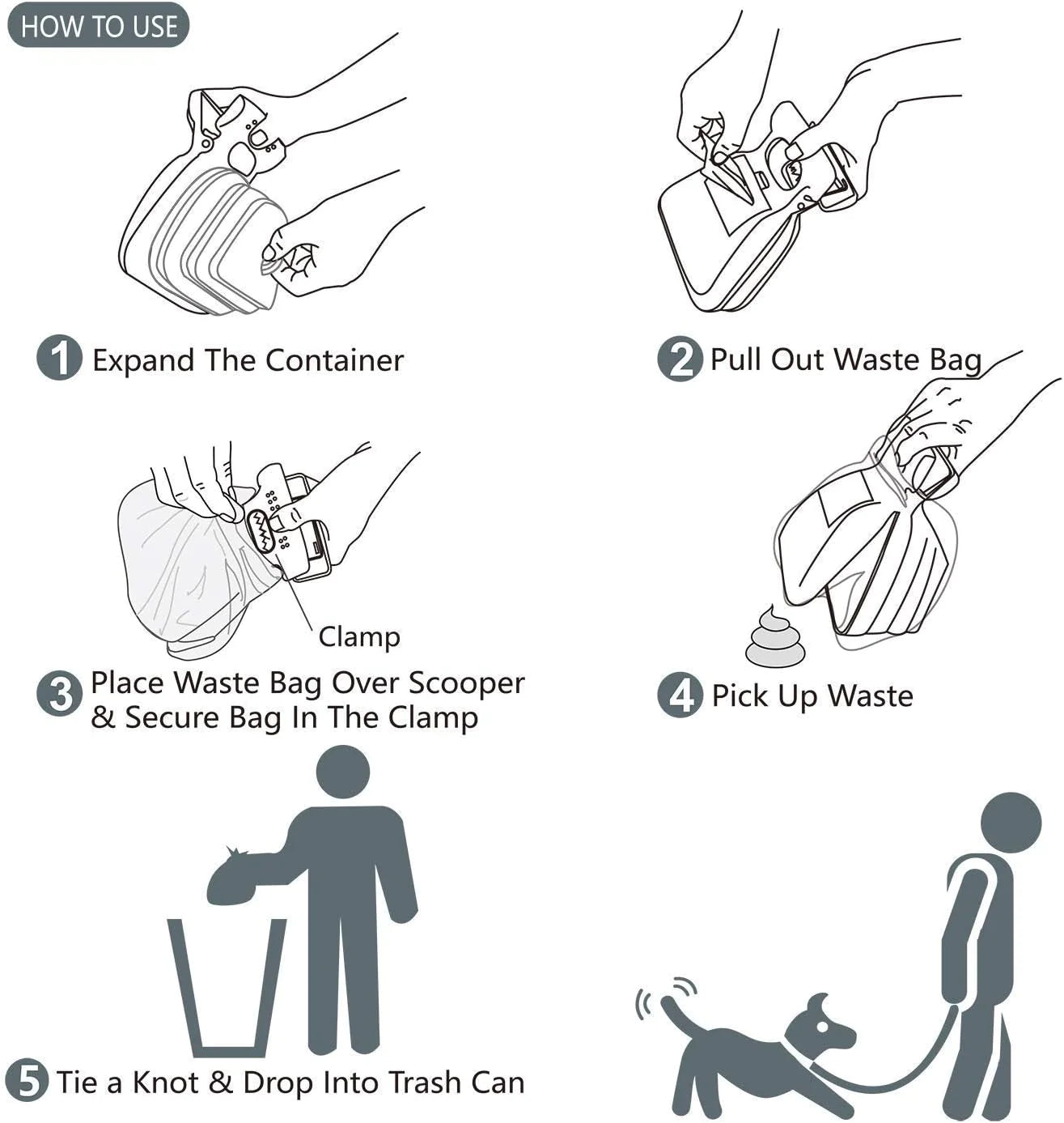 PuraPawFect ScoopEase Portable Waste Scoop